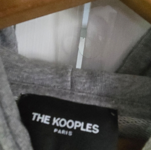 The Kooples Gray Skull Patch Hoodie Small - Picture 4 of 7